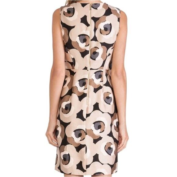 Kate Spade Silk Deco Rose Della Sheath Sleeveless Dress Size 4 - Picture 8 of 14